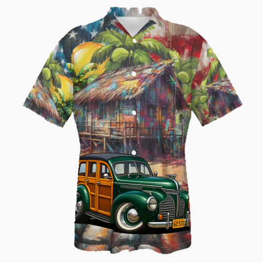 6Q570 (CA) Hawaiian Shirt - Patriotic