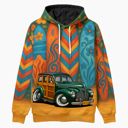 6Q570 (CA) Woodie Hoodie - Surfboard