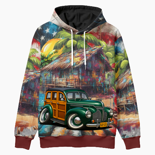 6Q570 (CA) Woodie Hoodie - Patriotic