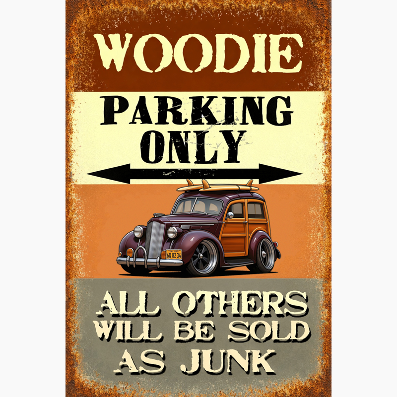 6Q8234 (CA) Sign - Woodie Parking Only II