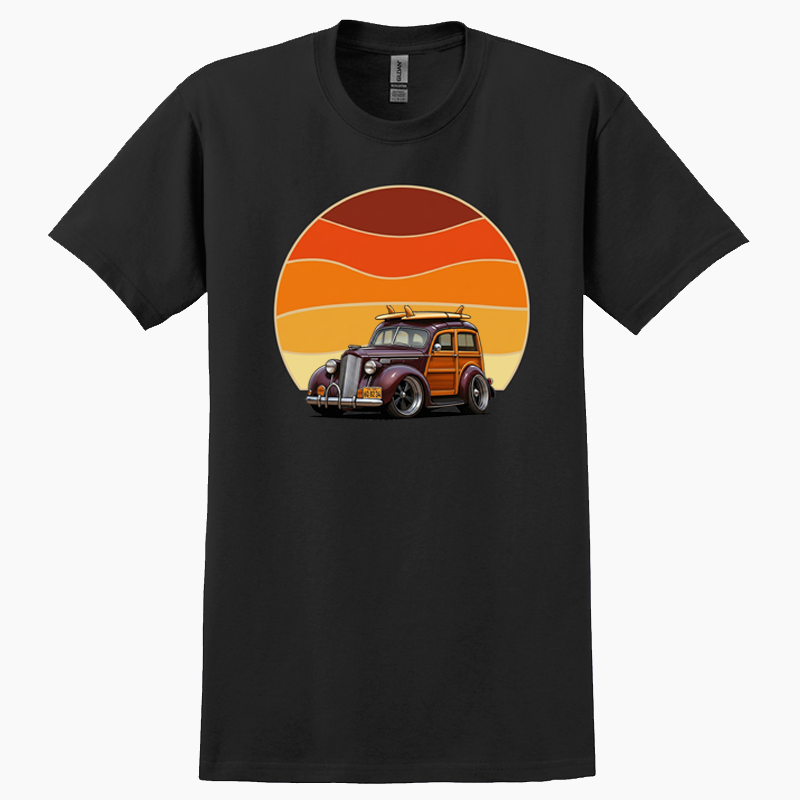 6Q8234 (CA) T-Shirt - Woodie Sunrise