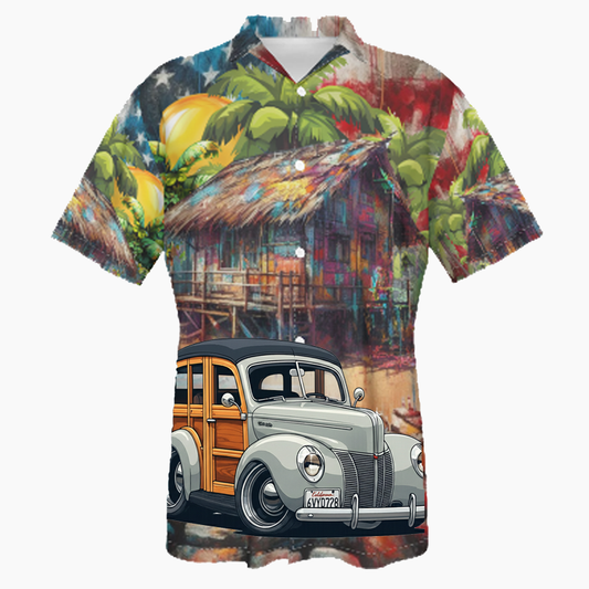 6VYD728 (CA) Hawaiian Shirt - Patriotic