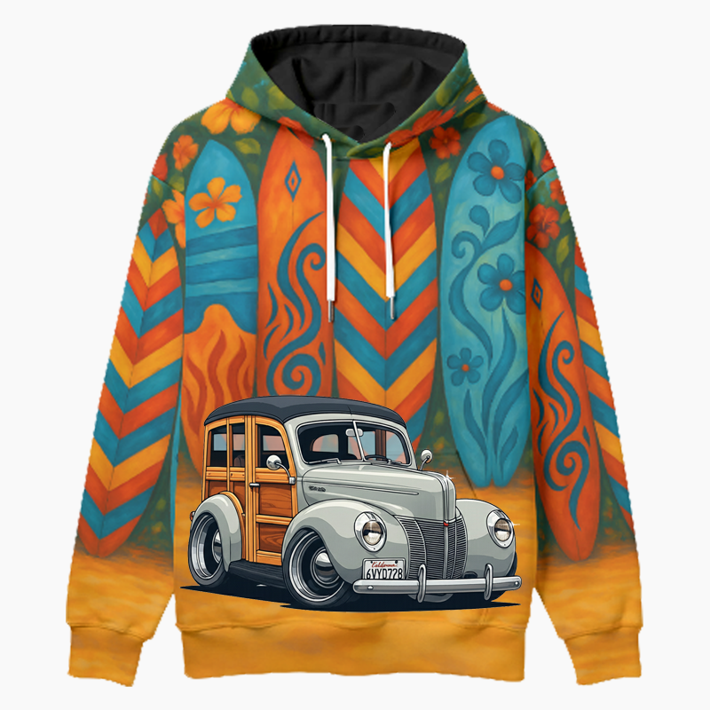 6VYD728 (CA) Woodie Hoodie - Surfboard