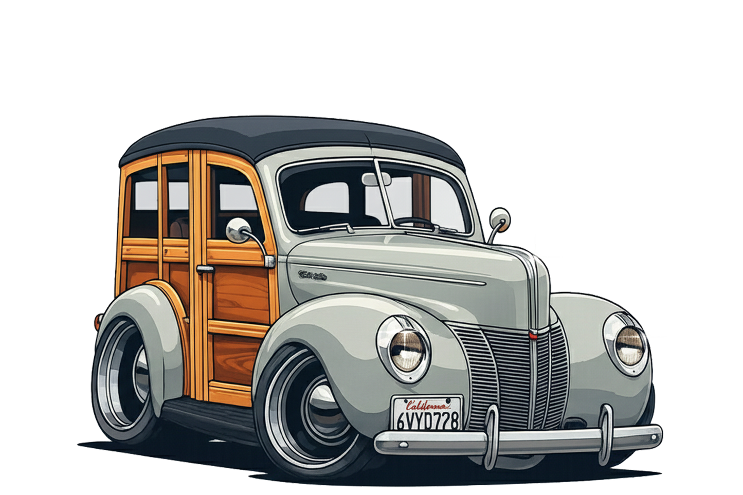 6VYD728 (CA) T-Shirt - Tropical Woodie