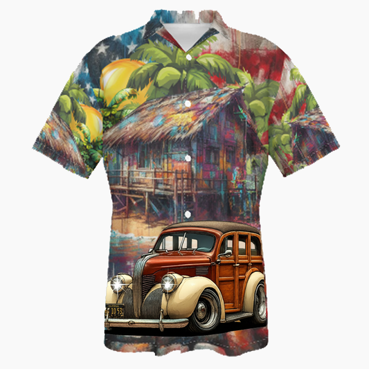 6Y1053 (CA) Hawaiian Shirt - Patriotic