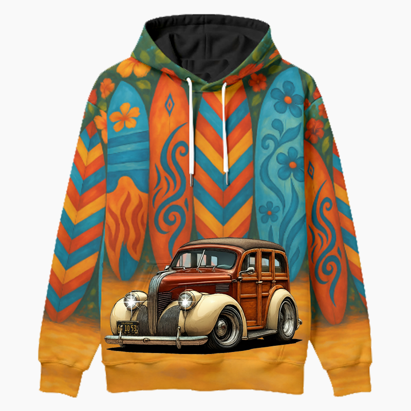 6Y1053 (CA) Woodie Hoodie - Surfboard