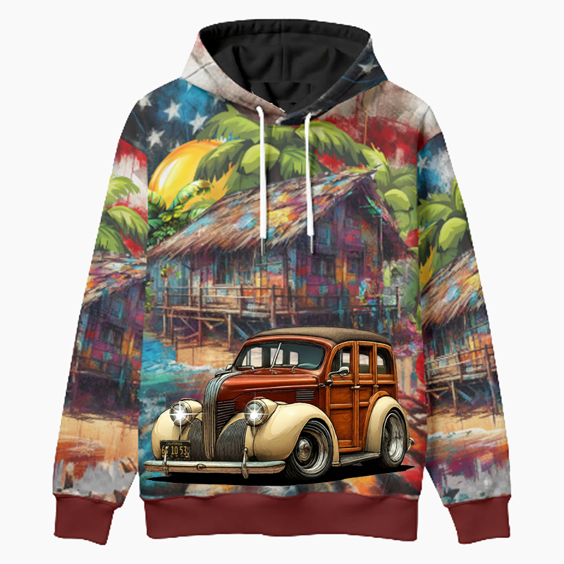 6Y1053 (CA) Woodie Hoodie - Patriotic
