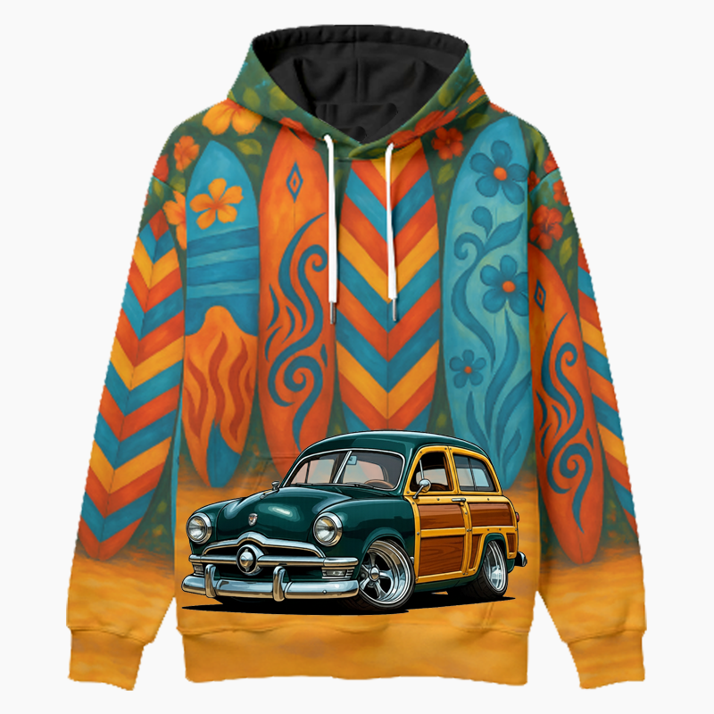 78F241 (CA) Woodie Hoodie - Surfboard