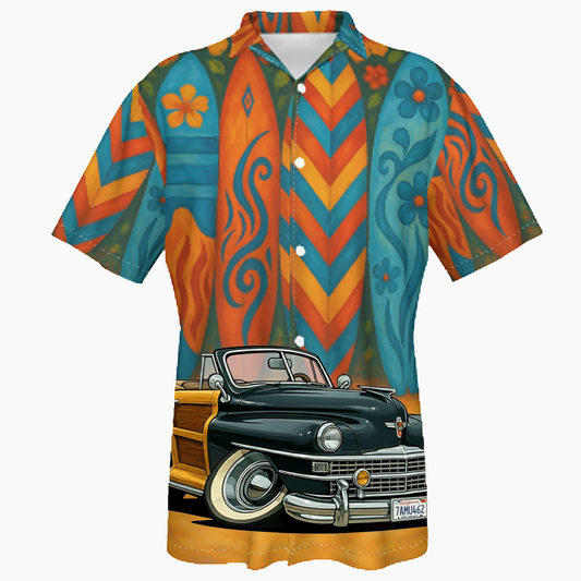 7AMU462 (CA) Hawaiian Shirt - Surfboard