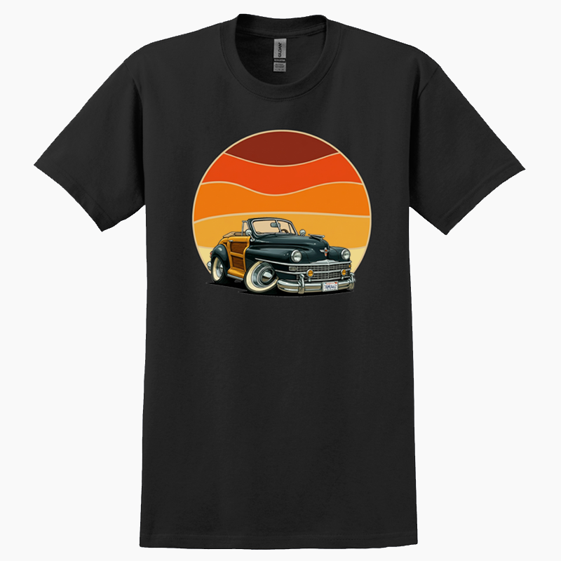 7AMU462 (CA) T-Shirt - Woodie Sunrise