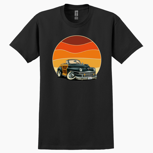 7AMU462 (CA) T-Shirt - Woodie Sunrise