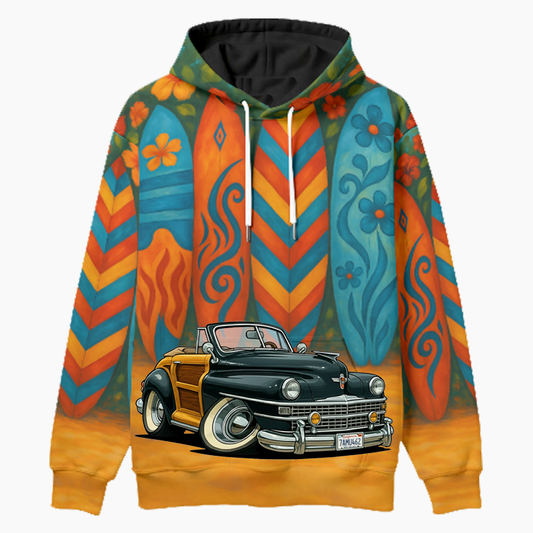7AMU462 (CA) Woodie Hoodie - Surfboard