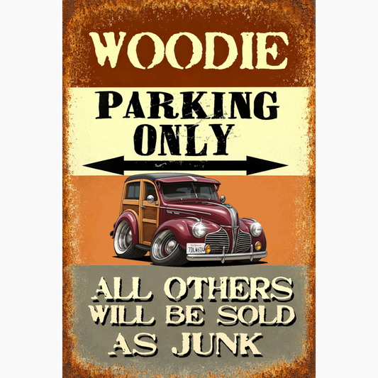 7DLW604 (CA) Sign - Woodie Parking Only II
