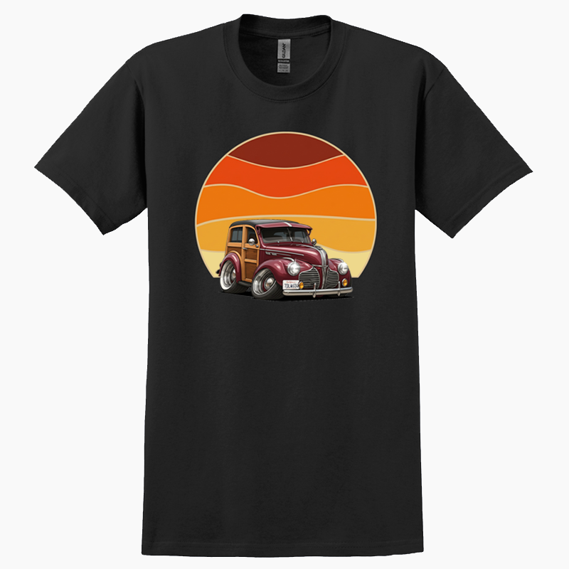 7DLW604 (CA) T-Shirt - Woodie Sunrise