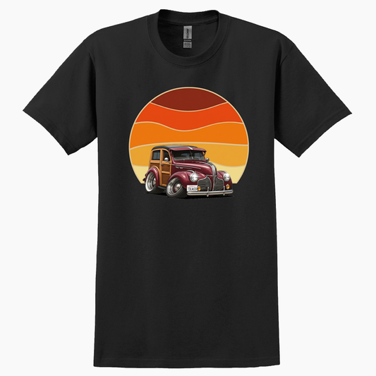7DLW604 (CA) T-Shirt - Woodie Sunrise
