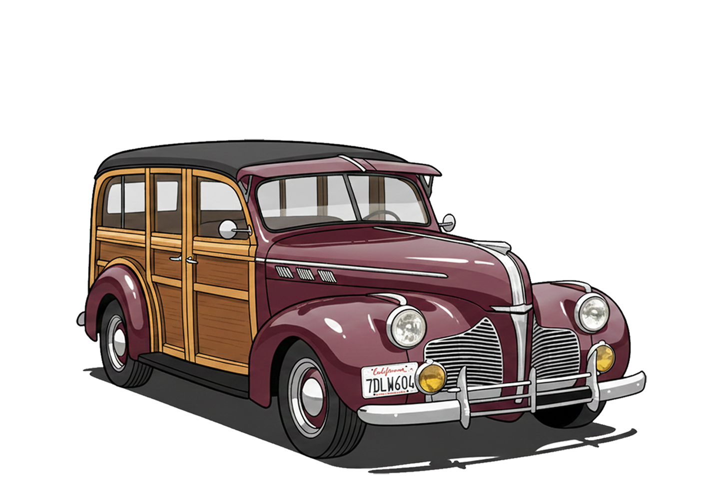 7DLW604 (CA) Sign - Woodie Parking Only II