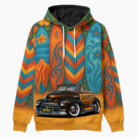 7ELA466 (CA) Woodie Hoodie - Surfboard