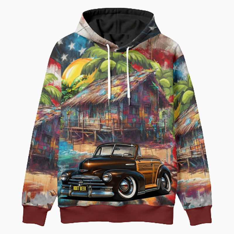 7ELA466 (CA) Woodie Hoodie - Patriotic