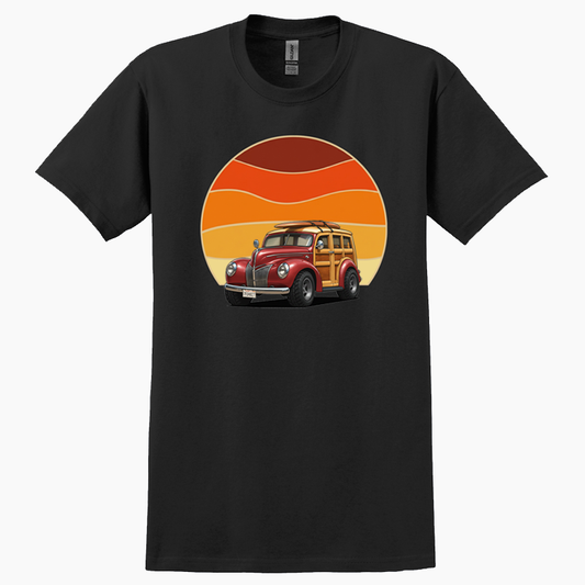 7FUH827 (CA) T-Shirt - Woodie Sunrise