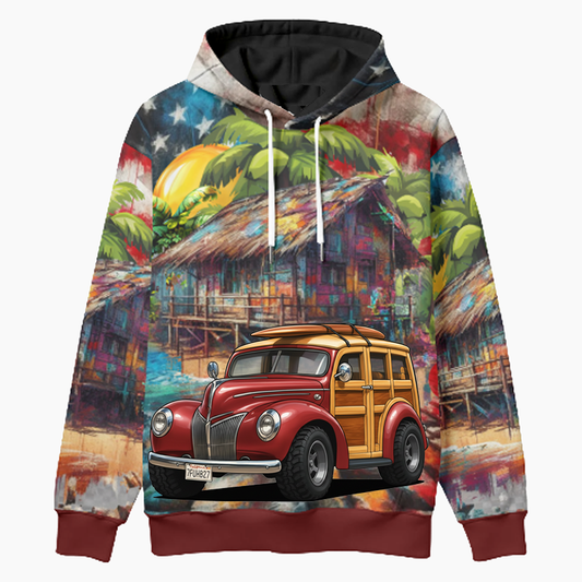 7FUH827 (CA) Woodie Hoodie - Patriotic