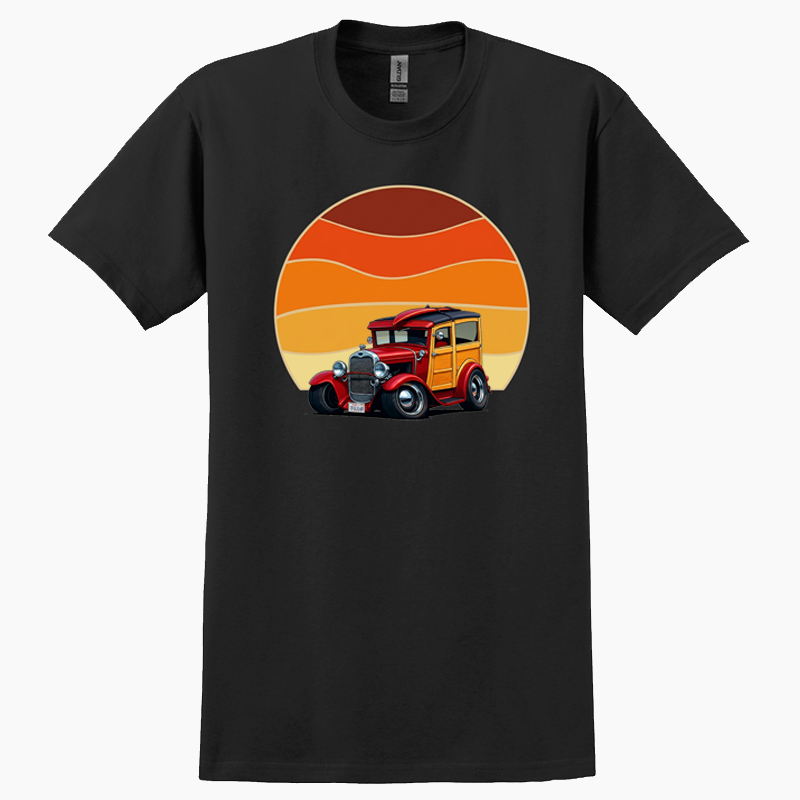 7FUJ160 (CA) T-Shirt - Woodie Sunrise