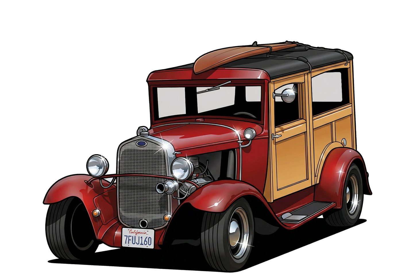 7FUJ160 (CA) Woodie Hoodie - WoW Show