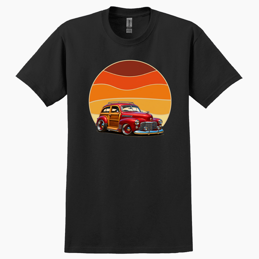 7HIB186 (CA) T-Shirt - Woodie Sunrise