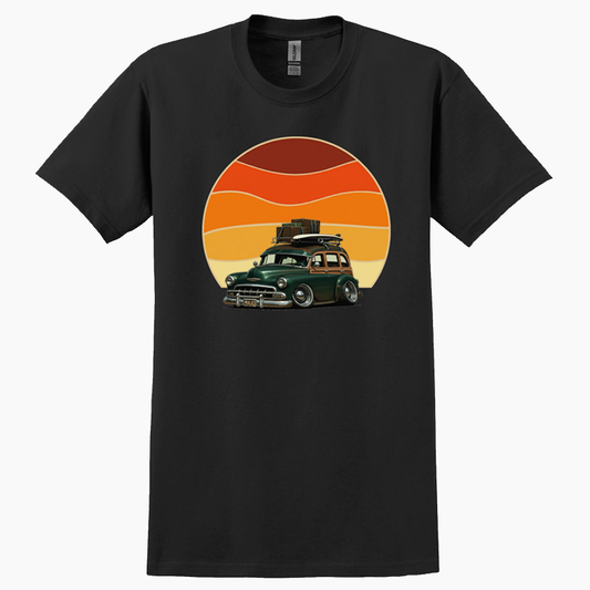 7KOL223 (CA) T-Shirt - Woodie Sunrise