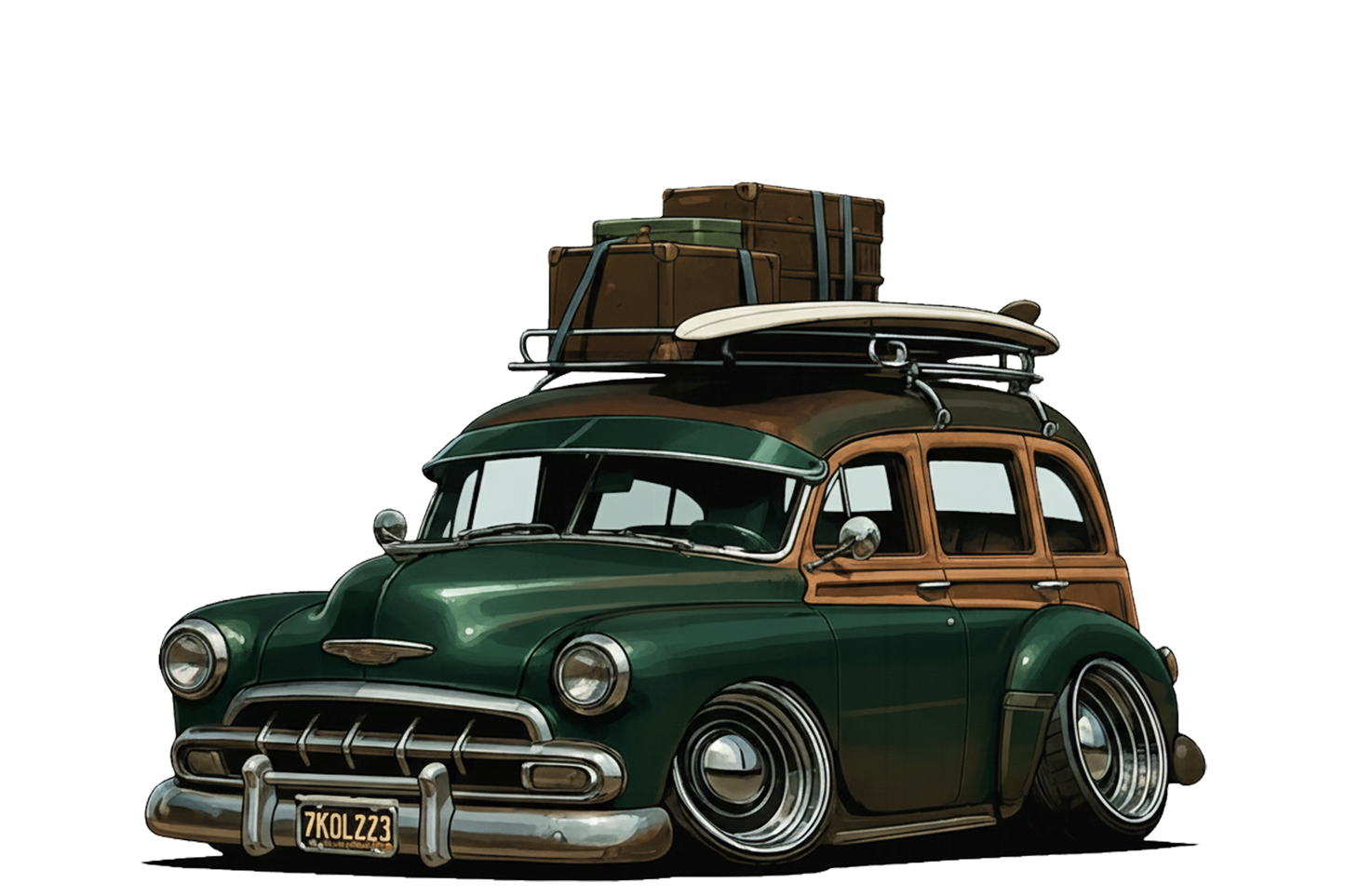 7KOL223 (CA) Sign - Woodie Parking Only II
