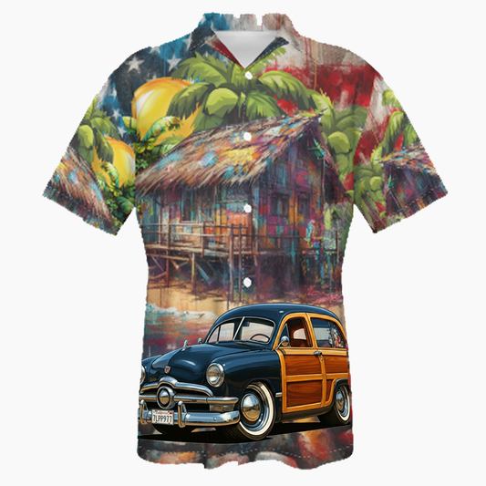 7LPP977 (CA) Hawaiian Shirt - Patriotic