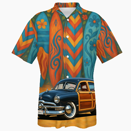 7LPP977 (CA) Hawaiian Shirt - Surfboard