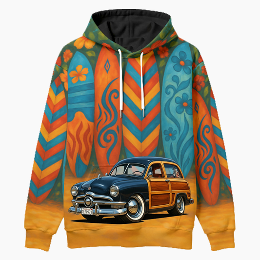 7LPP977 (CA) Woodie Hoodie - Surfboard
