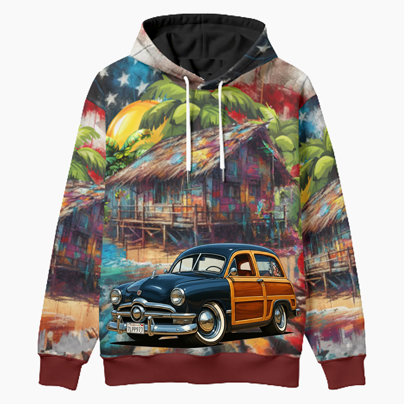 7LPP977 (CA) Woodie Hoodie - Patriotic