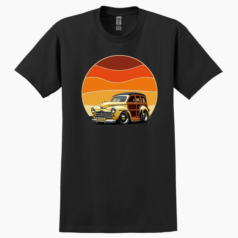 7V3133 (CA) T-Shirt - Woodie Sunrise