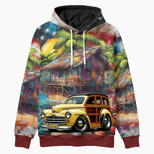 7V3133 (CA) Woodie Hoodie - Patriotic
