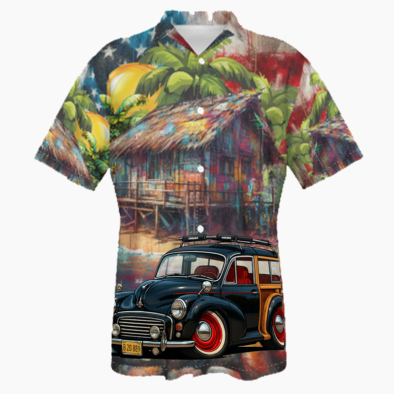 7VFH252 (CA) Hawaiian Shirt - Patriotic