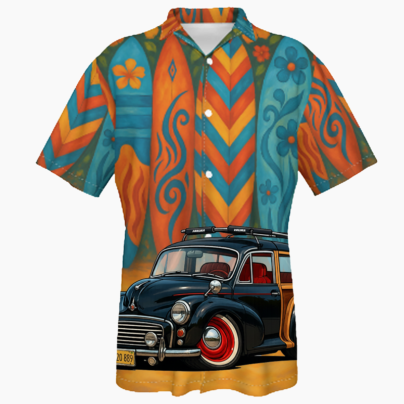 7VFH252 (CA) Hawaiian Shirt - Surfboard