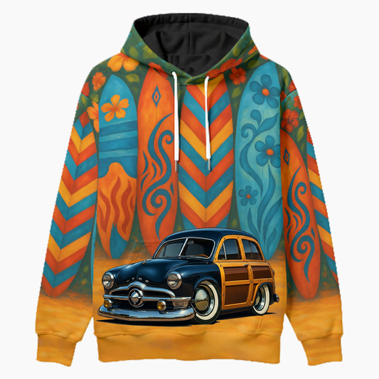 7YOS690 (CA) Woodie Hoodie - Surfboard