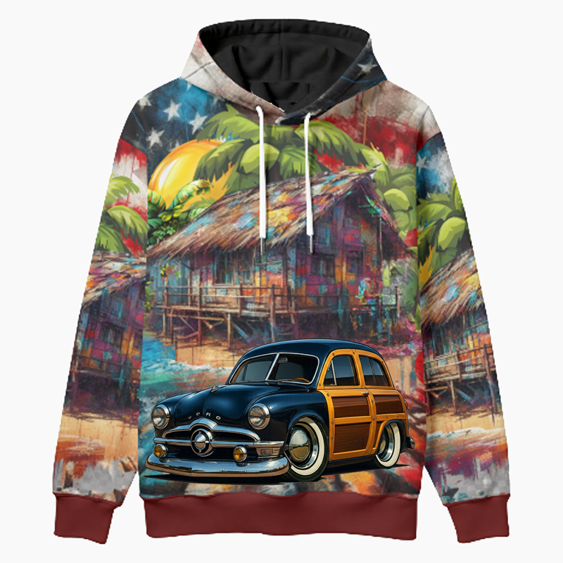 7YOS690 (CA) Woodie Hoodie - Patriotic