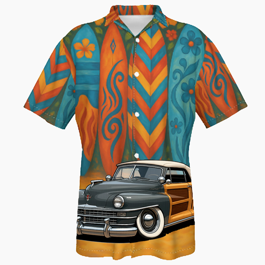 80A4323 (CA) Hawaiian Shirt - Surfboard