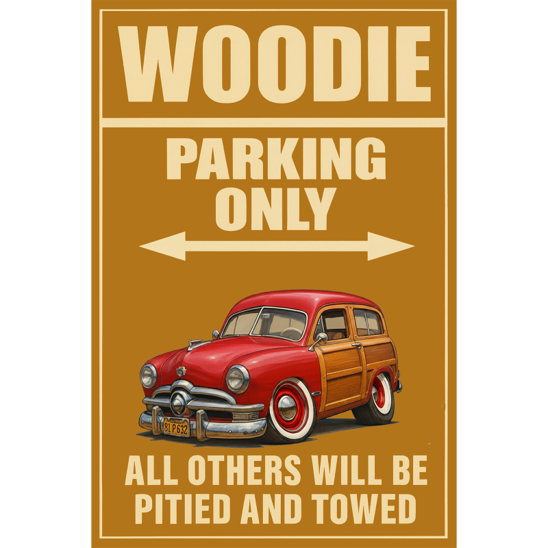 81P632 (CA) Sign - Woodie Parking Only