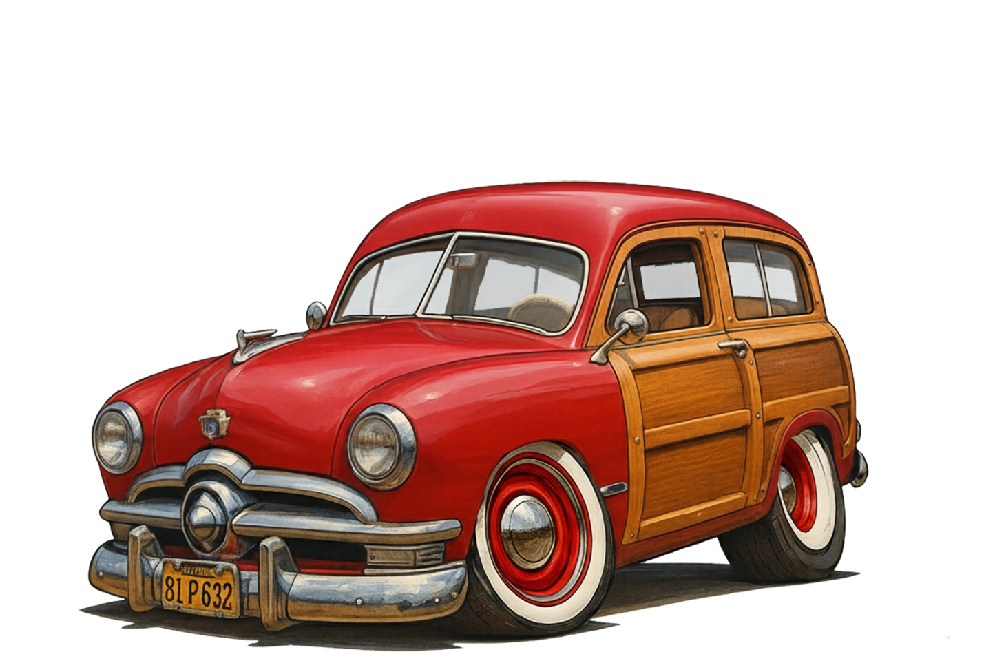 81P632 (CA) Sign - Woodie Parking Only II