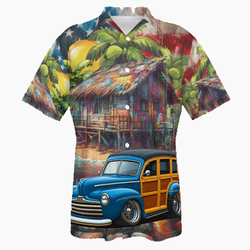 888PKU (CA) Hawaiian Shirt - Patriotic