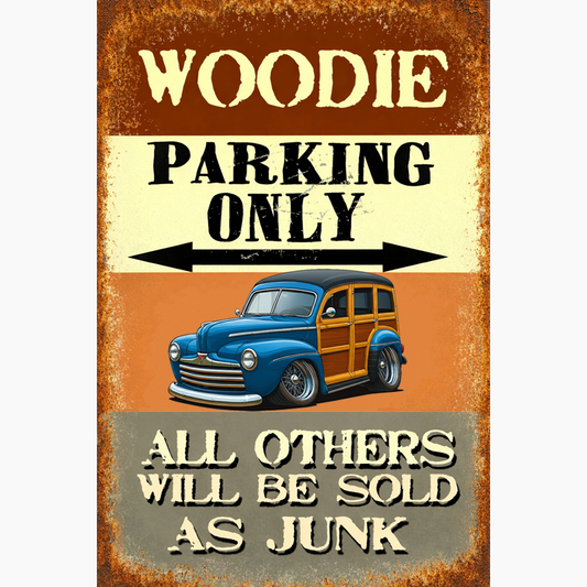 888PKU (CA) Sign - Woodie Parking Only II