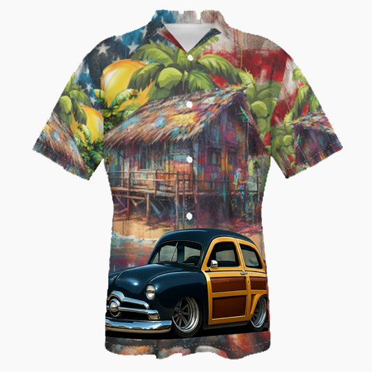 8FJY151 (CA) Hawaiian Shirt - Patriotic