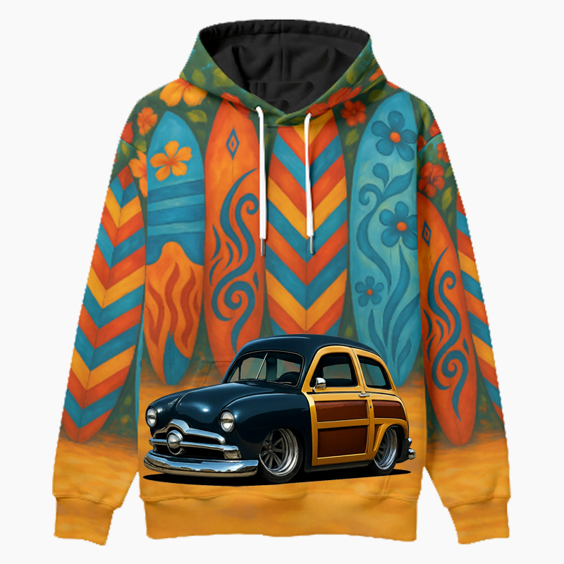 8FJY151 (CA) Woodie Hoodie - Surfboard