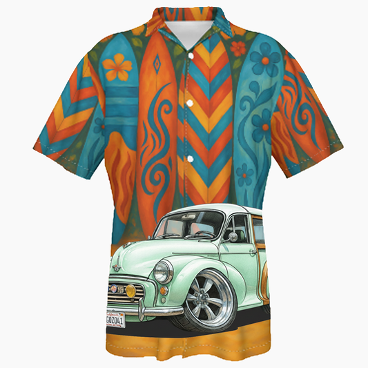 8GQZ041 (CA) Hawaiian Shirt - Surfboard