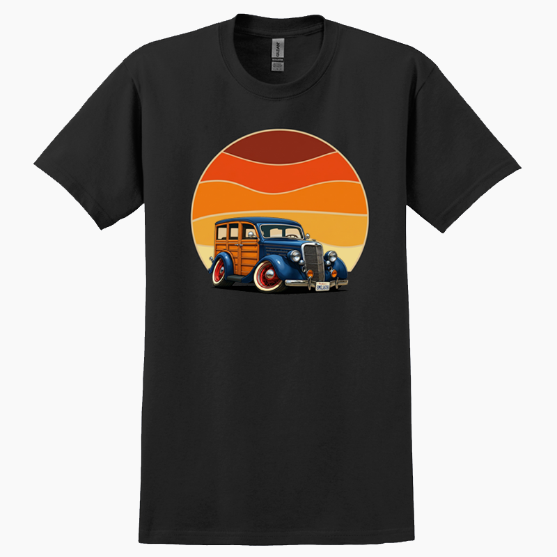 8MQJ608 (CA) T-Shirt - Woodie Sunrise