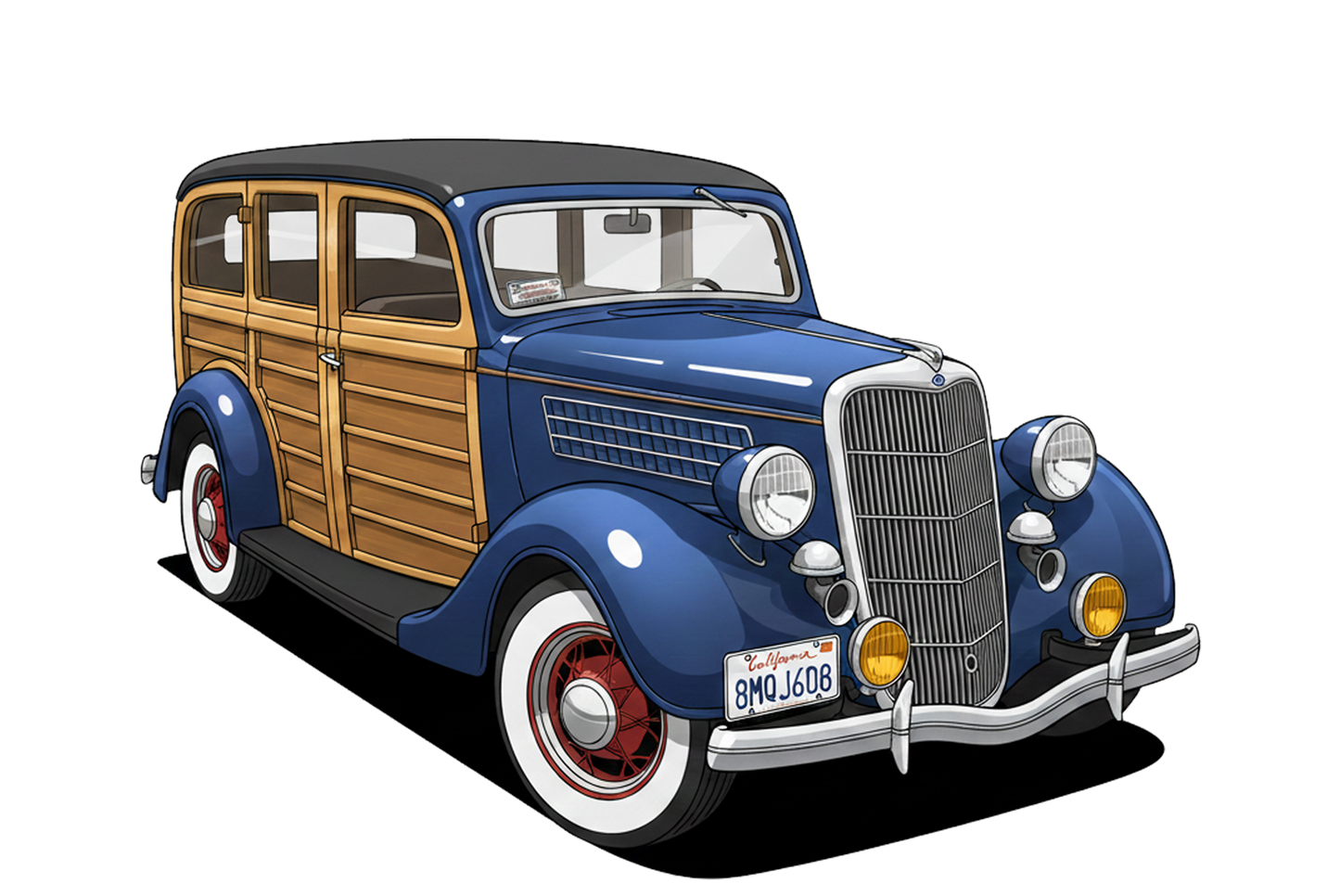 8MQJ608 (CA) Sign - Woodie Parking Only