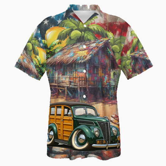 8N1105 (CA) Hawaiian Shirt - Patriotic
